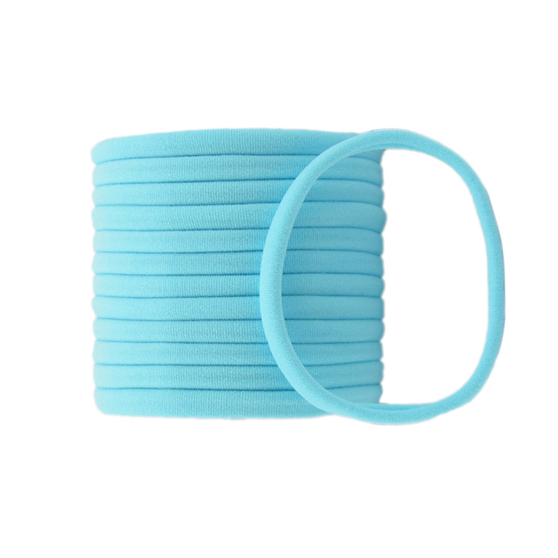 10 pièces/ensemble bandeaux en Nylon souple pour enfants fille bricolage accessoires de cheveux: Kaki