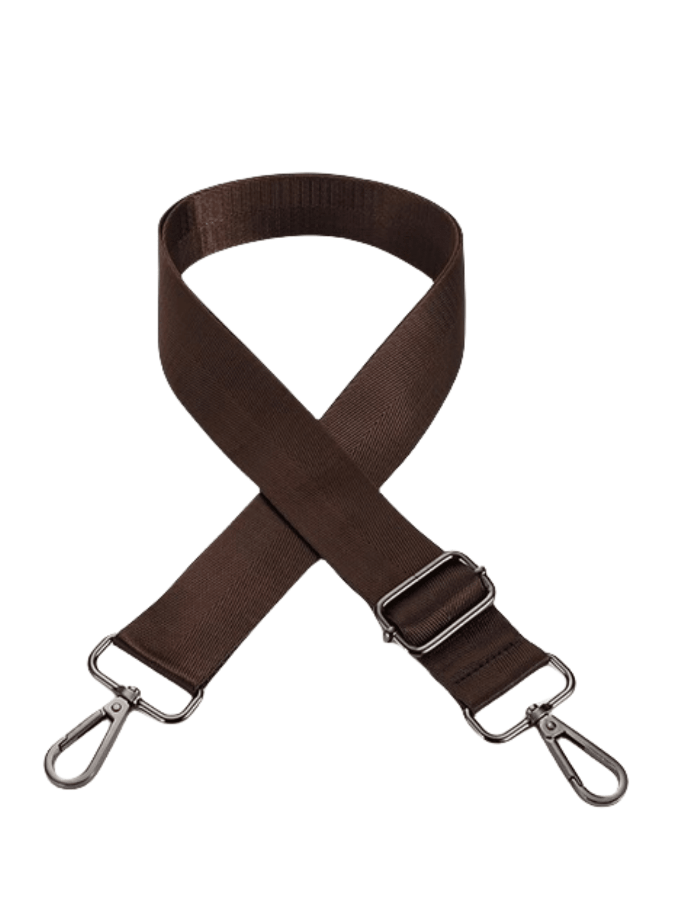 Cinturón ajustable para bolso cruzado, correa de hombro de poliéster tejido, Asa Simple de Color sólido: L / Beige