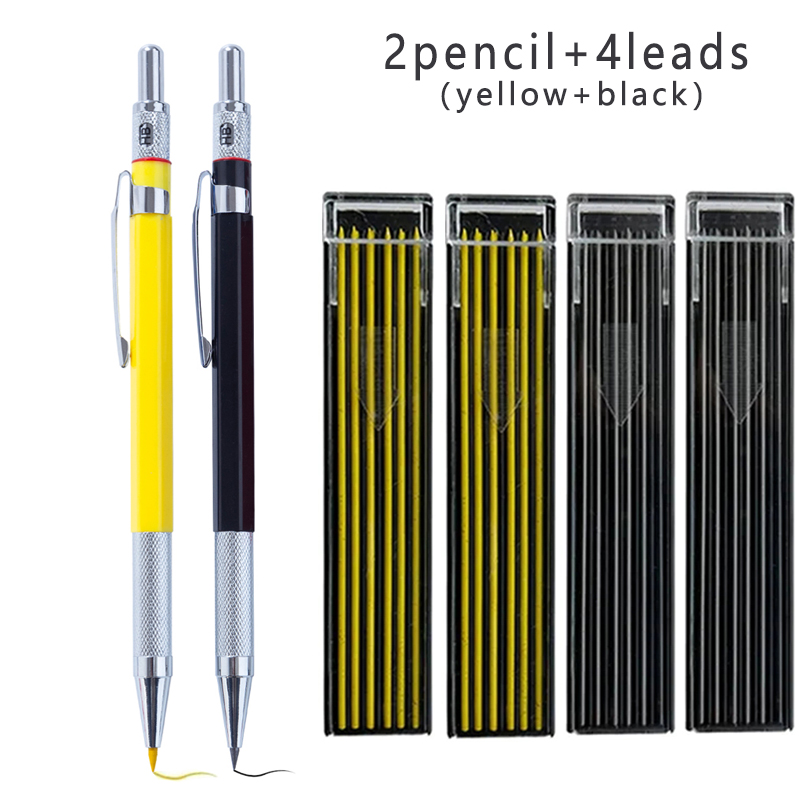 Lápiz mecánico de 2,0 MM, de dibujo artístico, lápiz automático, escritura de centro de gravedad bajo, suministros escolares de oficina para estudiantes: Gris claro