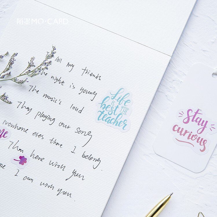 40 teile/paket Schönheit Totem Tagebuch Aufkleber Pack Geschrieben Es Cutie Planer Scrapbooking Lesezeichen Büro Liefert