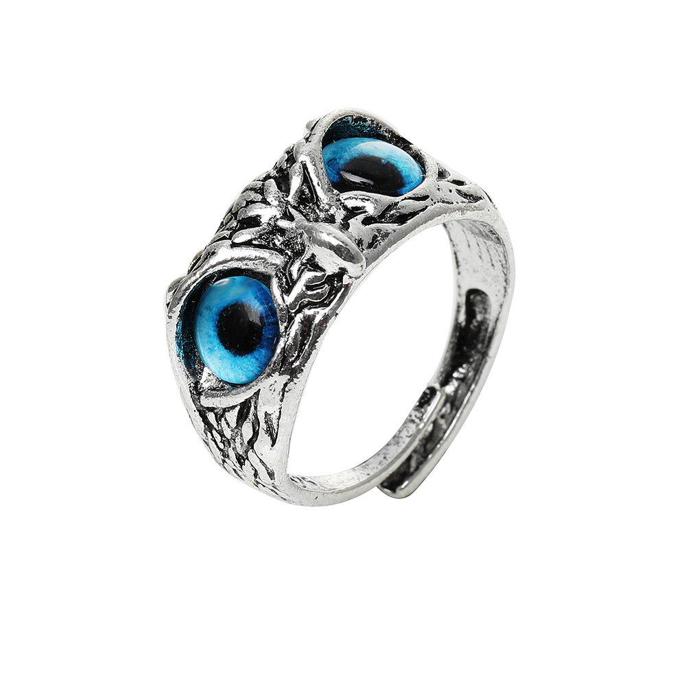 Charm Vintage Uil Ring voor Mannen Vrouwen Schattige Dieren Uil Jeugd Gothic Ringen Sieraden Accessoires