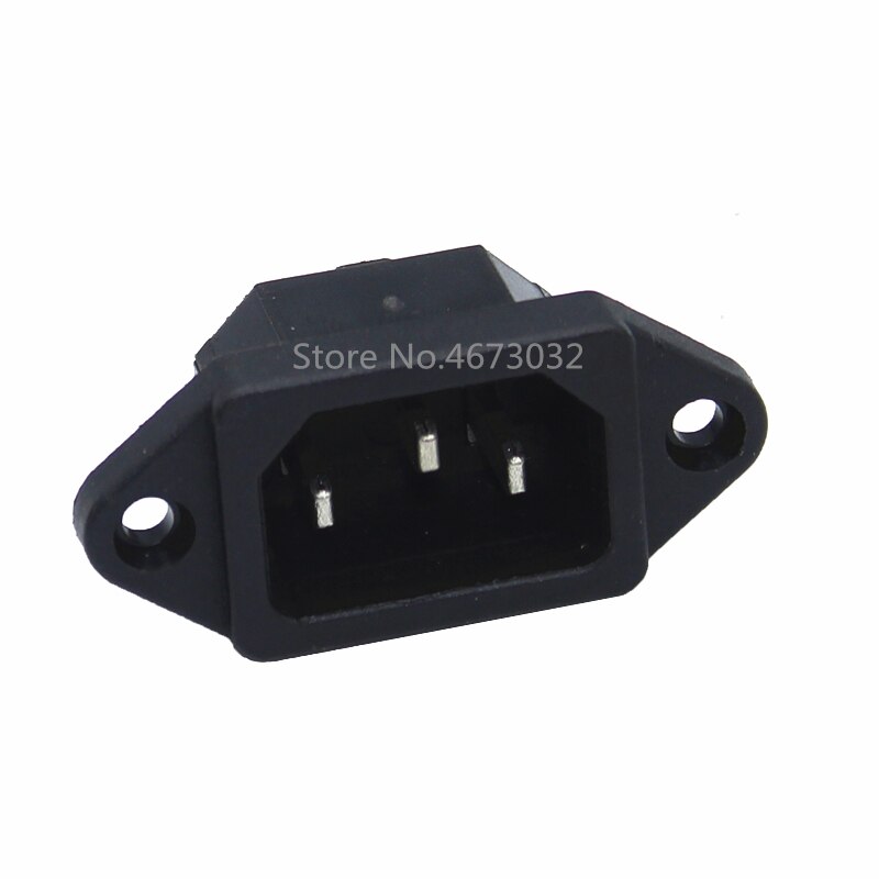 1 stk 250 vak 3 pin iec 320 c14 inngangskontakt plugg stikkontakt med rød lampe vippebryter 10a sikring holder stikkontakt