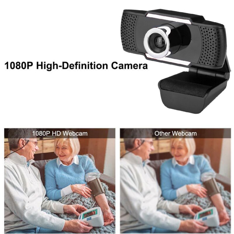 720P / 1080P Computer Camera HD USB Webcam Built-in Microphone