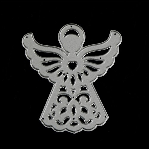 Kleine Engel Stansmessen Carbon Staal Diy Scrapbooking Die Cuts Wedding Kaarten Fotoalbum Decoratie Metalen Ambachtelijke Sterft 6.5*7.2Cm