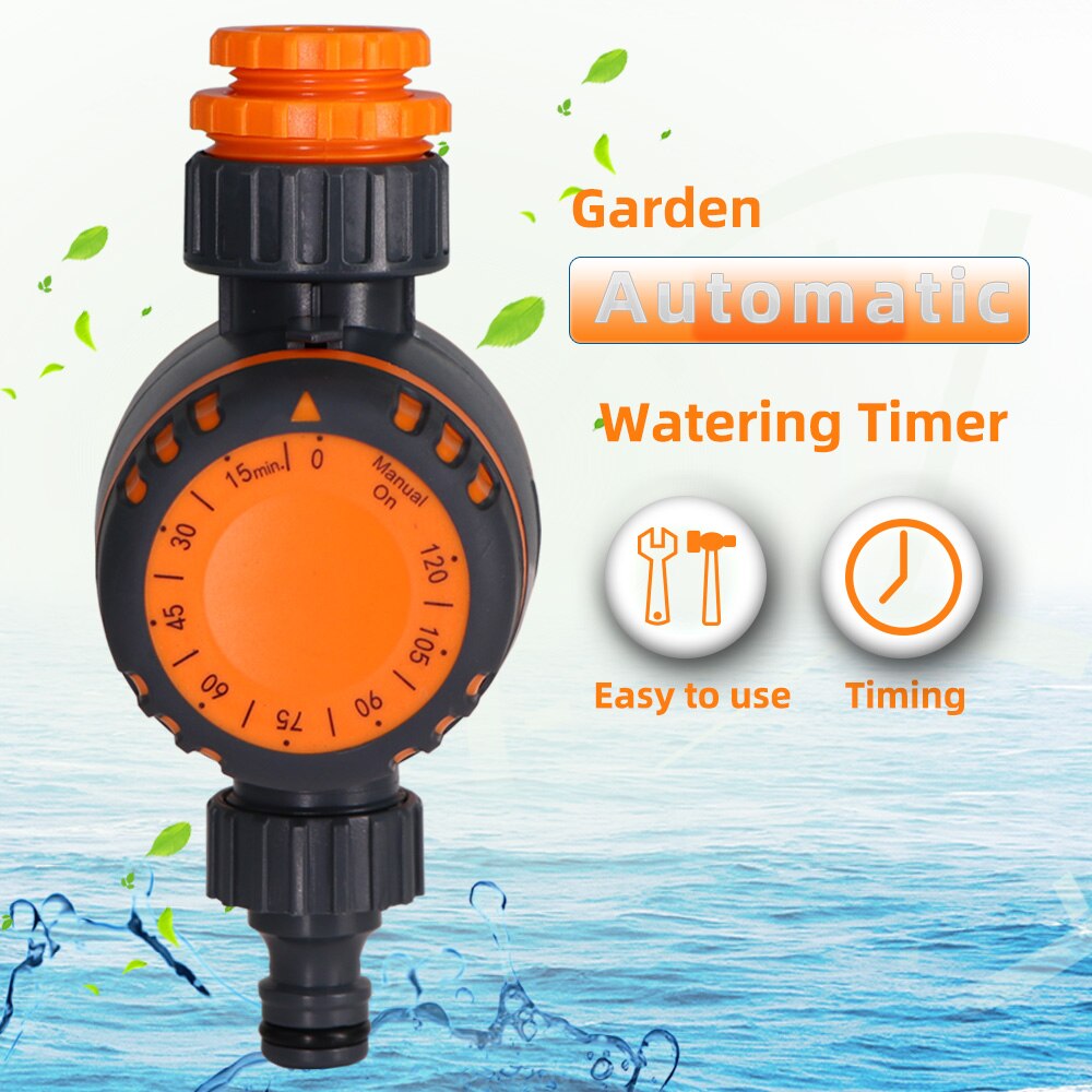 120min Sprinkler System Garden Water Timer Intelligent Mechanical Irrigation Automatic Controller for Greenhouse Faucet Hose