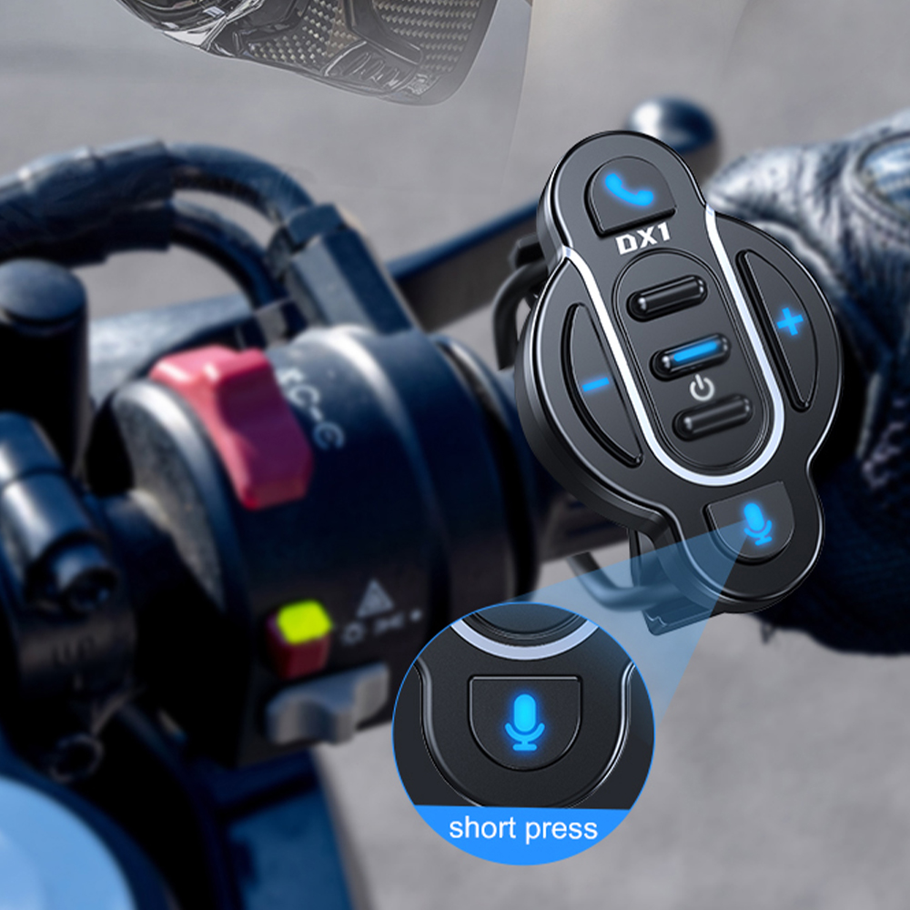 Motorrad Lenker Fernbedienung Geschmack kabellos Anruf Bausatz Bluetooth-kompatibel Medien Regler Musik-Spieler Wasserdicht