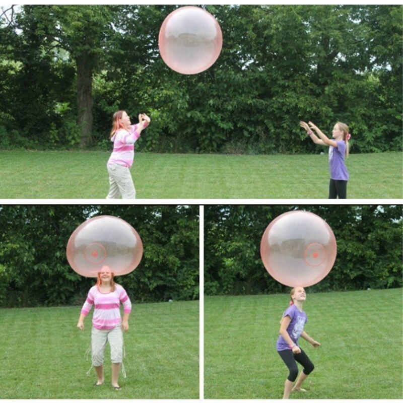 Strand Bubble Bal Transparante Bubble Ballon Water Lucht Vullen Bubble Ballen Speelgoed Opblaasbare Bouncy Ballon Voor Kids Volwassenen, 40C