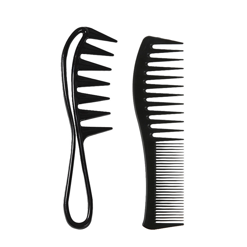 2/3/4 Stuks Grove Krul Kam Detangling Kam Textuur Kam Voor Krullend Nat Golvend Dik haar Pruiken Salon Kapper Kapsel Tool: Rood