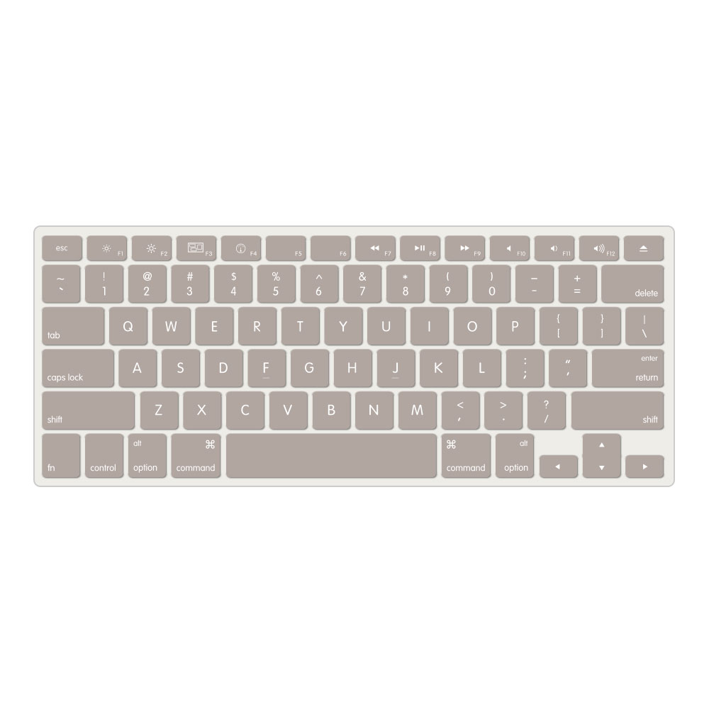 Cubierta para teclado Air 13, Protector de silicona impermeable, para Macbook Air M1, 13, , A2337, A2179: Rock Ash