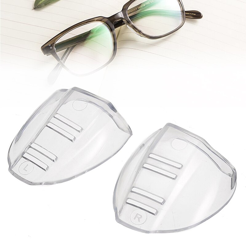 1 Pair Glasses Side Shields TPU Clear Glasses Protective Covers for Eyewear Goggles Safety Polyurethane Flap Side Protector