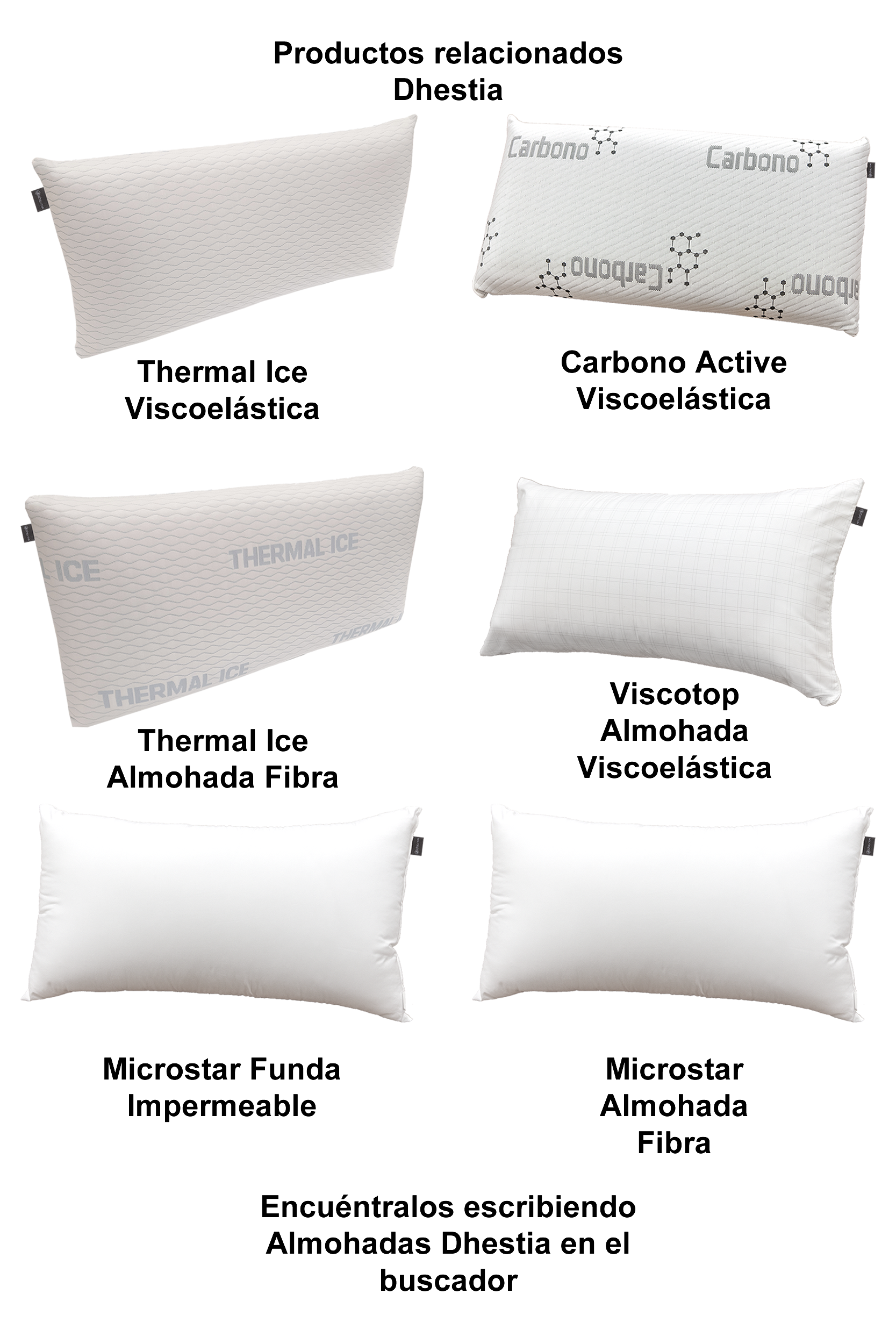 Almohada Refrescante Anticalor de Fibra Cara Verano y Cara Invierno FibraCool de DHestia