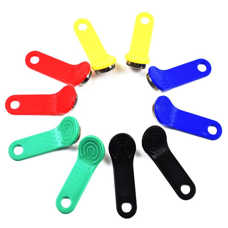100 Pcs Dallas DS1990A DS1990A-F5 Ibutton I-Knop 1990a-F5 Elektronische Sleutel Ib Tag Kaarten Fobs Tm Kaarten