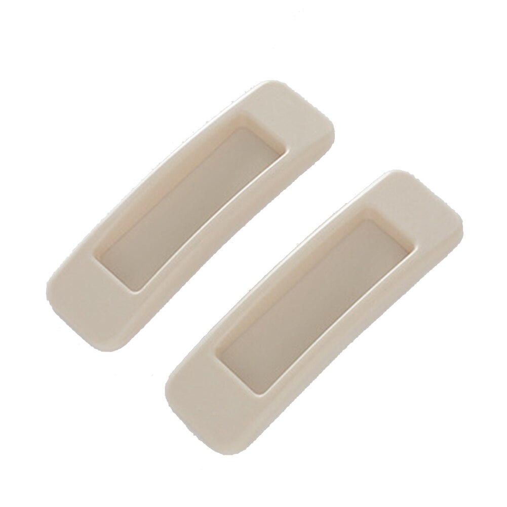 2 Stuks Rechthoek Pasta Soort Glijdende Thuis Windows Schuifladegrepen Deuren Zelfklevende Pull Knop Garderobe Abs Kast Economische: Khaki