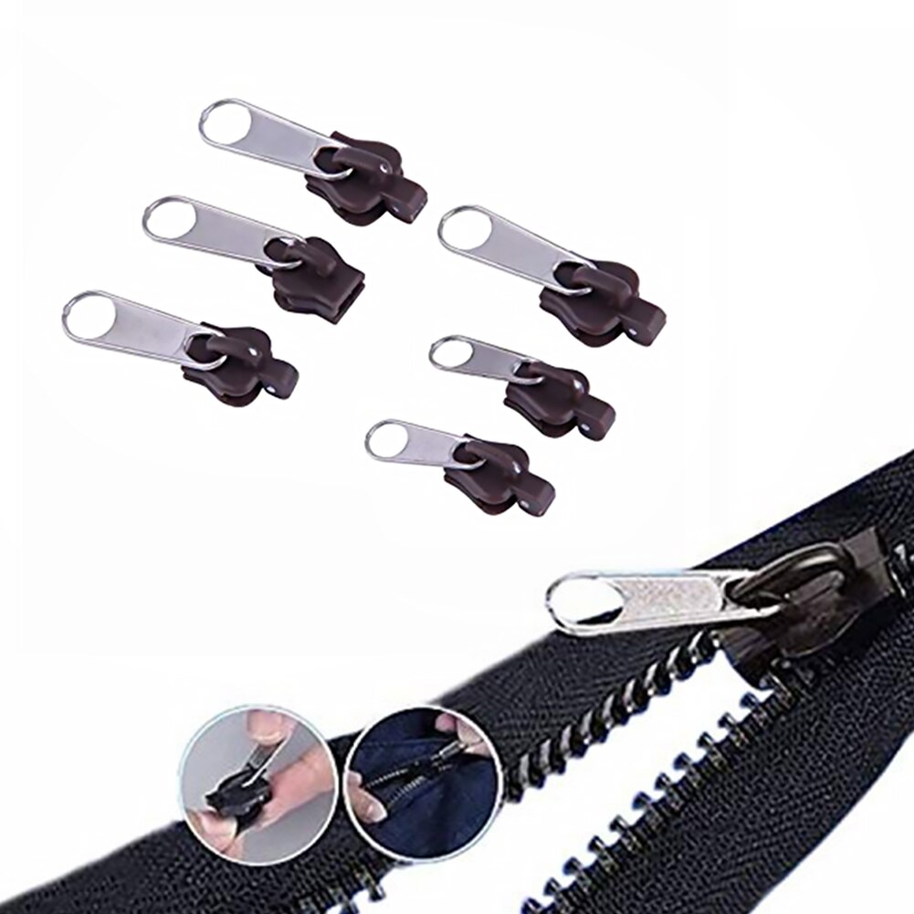 12pcs Universal Instant Fix Zipper Repair Kit Replacement Zip Slider Teeth Rescue Zippers Sewing Clothes Universal