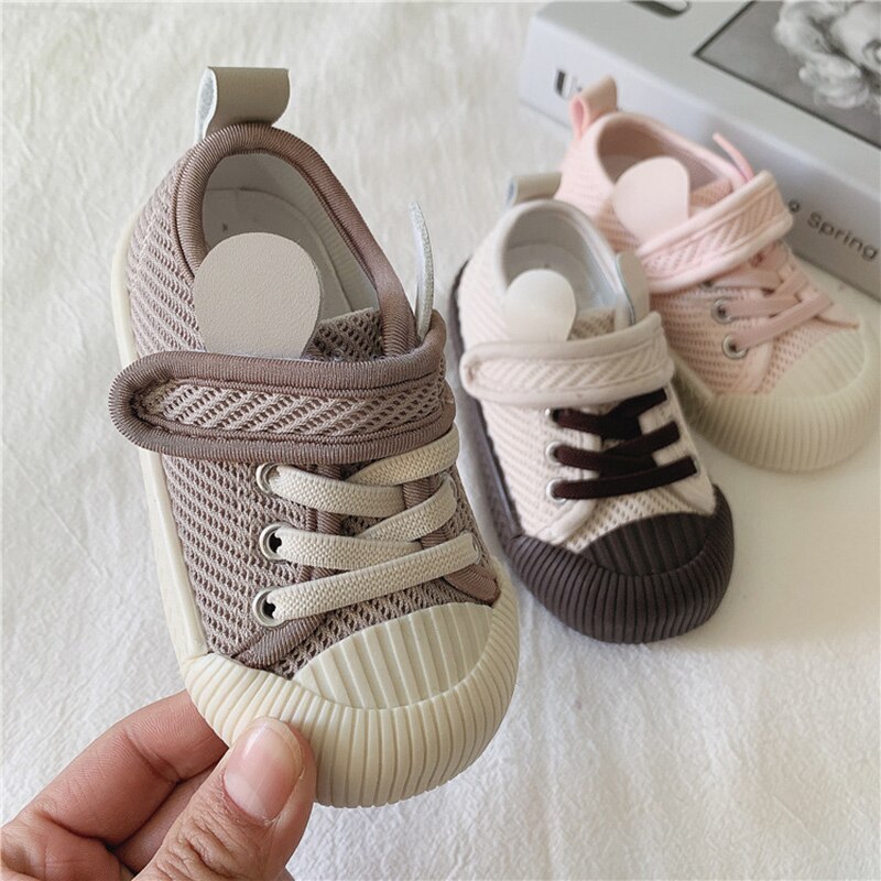 freundlicher Schuhe Jungen Turnschuhe Frühling Herbst freundlicher Atmungsaktivem Gittergewebe lässig Schuhe Baby Mädchen Kleinkind Weiche Laufsport Wohnungen Schuhe