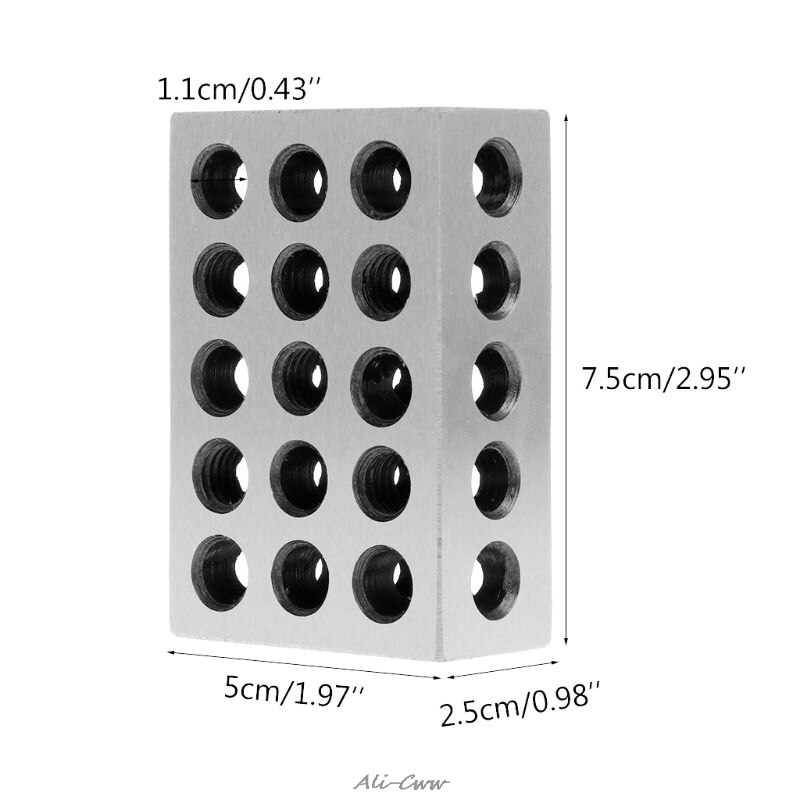 2pcs Silver Hardened Steel Ultra Engineers Blocks Precision 1" x 2" x 3" For Milling Tool