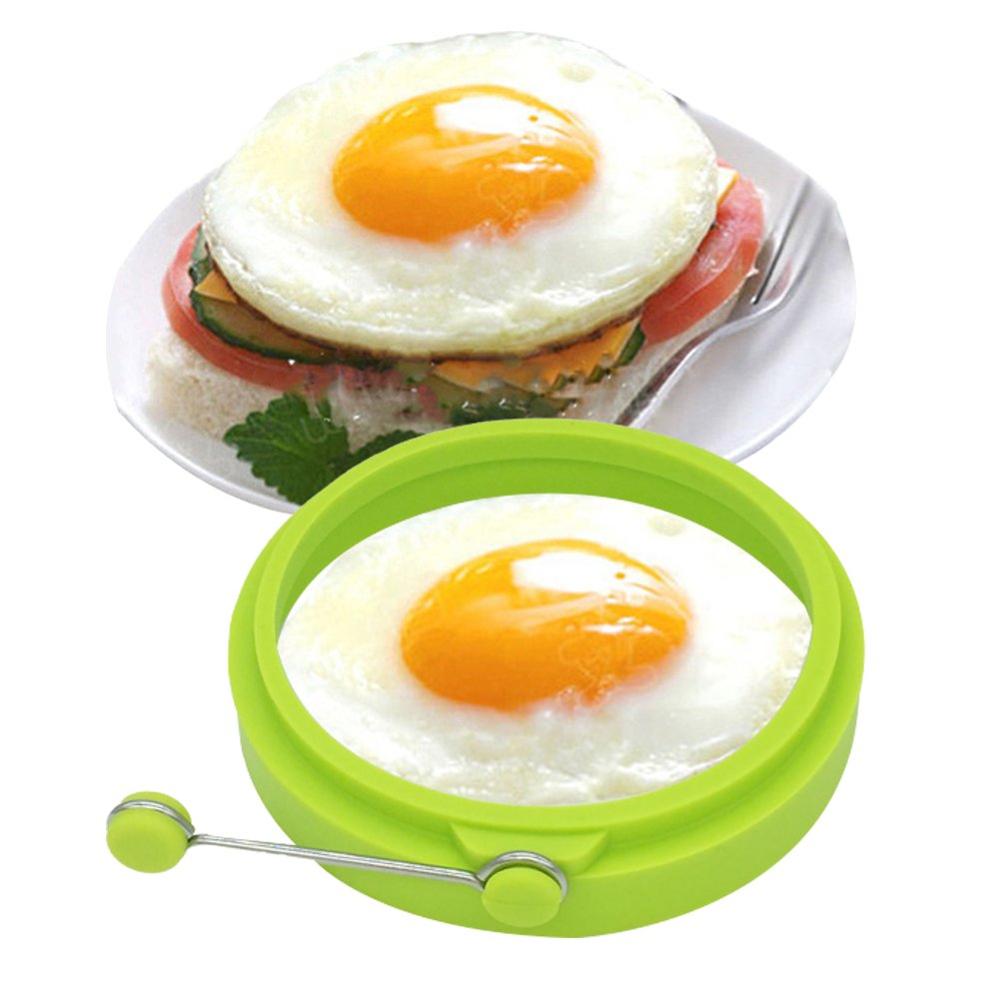 4 stk / pakke silikone ægringe omelet rund non-stick stegt æg skimmel pandekager maker forme morgenmad æg sandwich komfur maker