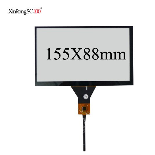 JY-GT911 de navegación de DVD para coche, 7, 8, 9 pulgadas, 6 pines, digitalizador de pantalla táctil capacitiva de 6,2x88mm, 155x165mm, 100x210mm, 126mm, 192mm x 116mm: 6.2inch