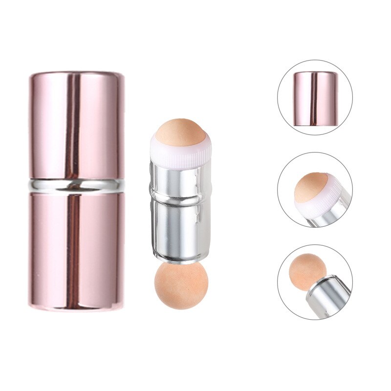 Ansigt olieabsorberende rulle vulkansk sten smudsfjerner ansigt t-zone olie fjernelse rullende pind bold sommer ansigt skinnende skiftende: Pink med refill