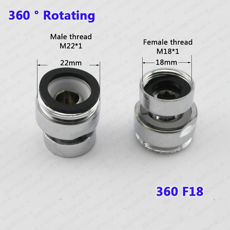 Adaptateur de robinet pivotant en laiton mâle M24 | 360 degrés adaptateur de robinet réglable, adaptateur de robinet de cuisine, taille adaptateur pivotant: 360F18
