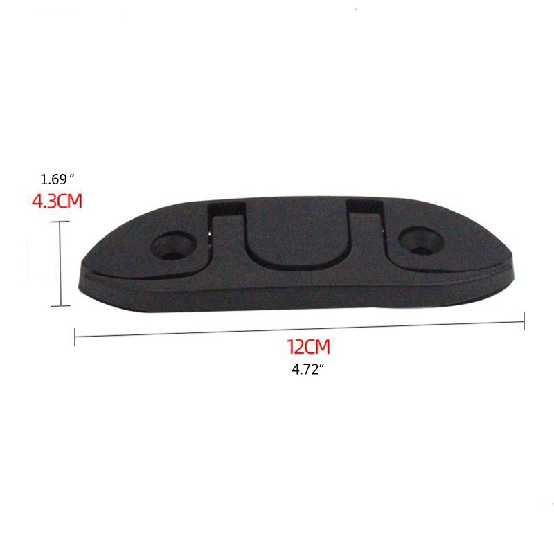 J60F – crochet de taquet pliant en Nylon pour bateau, accessoire d'amarrage, raccord de quincaillerie de pont pour tourisme