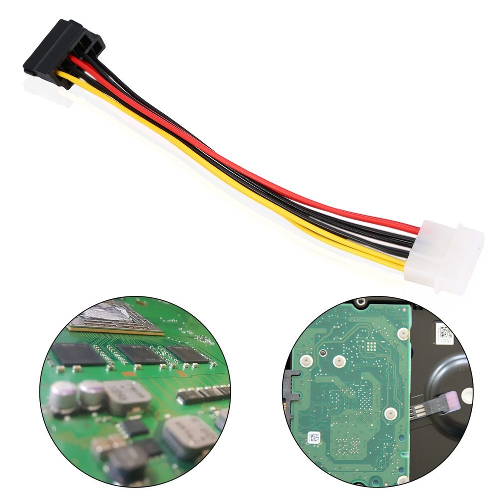 4 Pin IDE Molex zu 2 von 15 Pin Serial ATA SATA HDD Power Adapter Kabel Leichte Y Splitter Dual festplatte Kabel