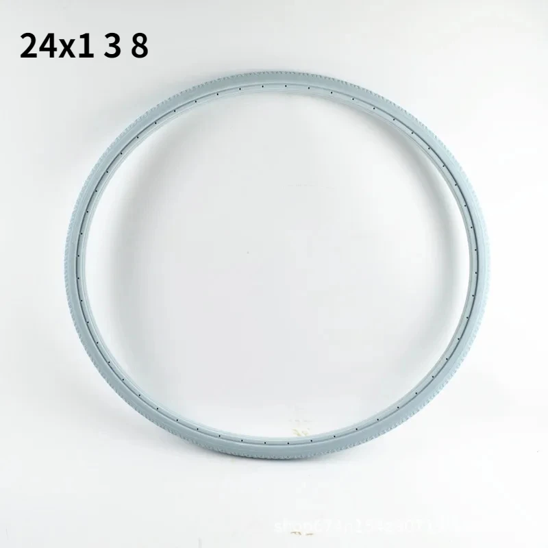 Massieve banden voor fietsen, rolstoelen en auto's, 20 inch 24 x1 22 inch 3/8 , geen binnenband nodig.: Rood