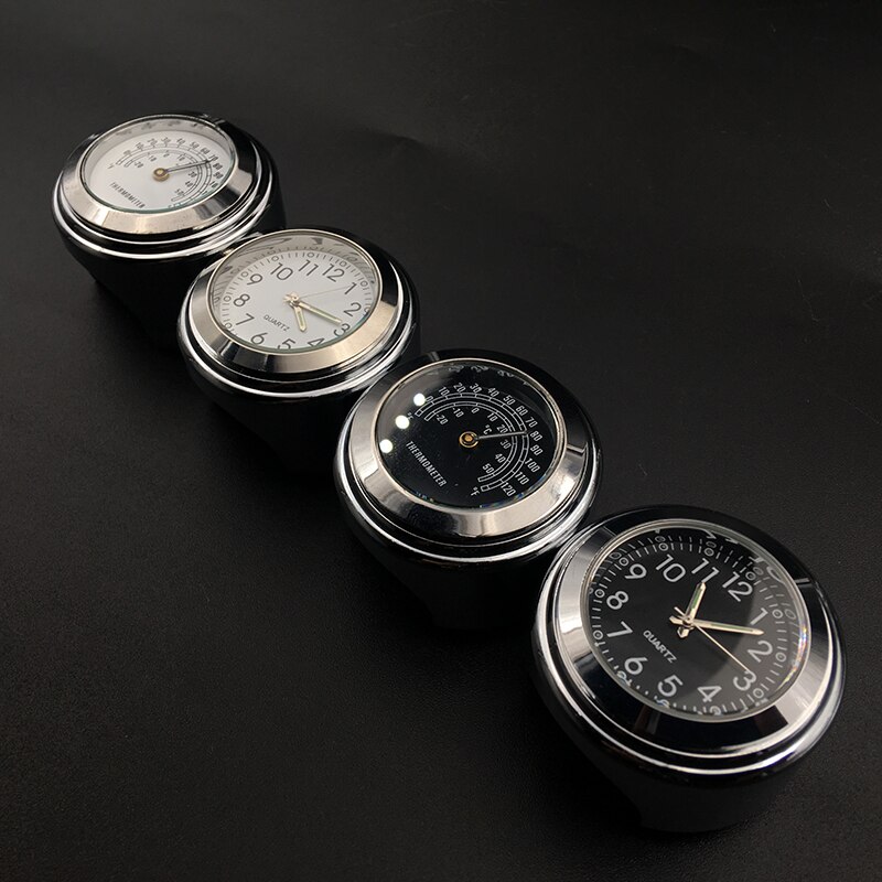 1 para zegarek motocyklowy wodoodporny kierownica zegarek domofon dekoracja góra zegar zegarowy zegar termometr