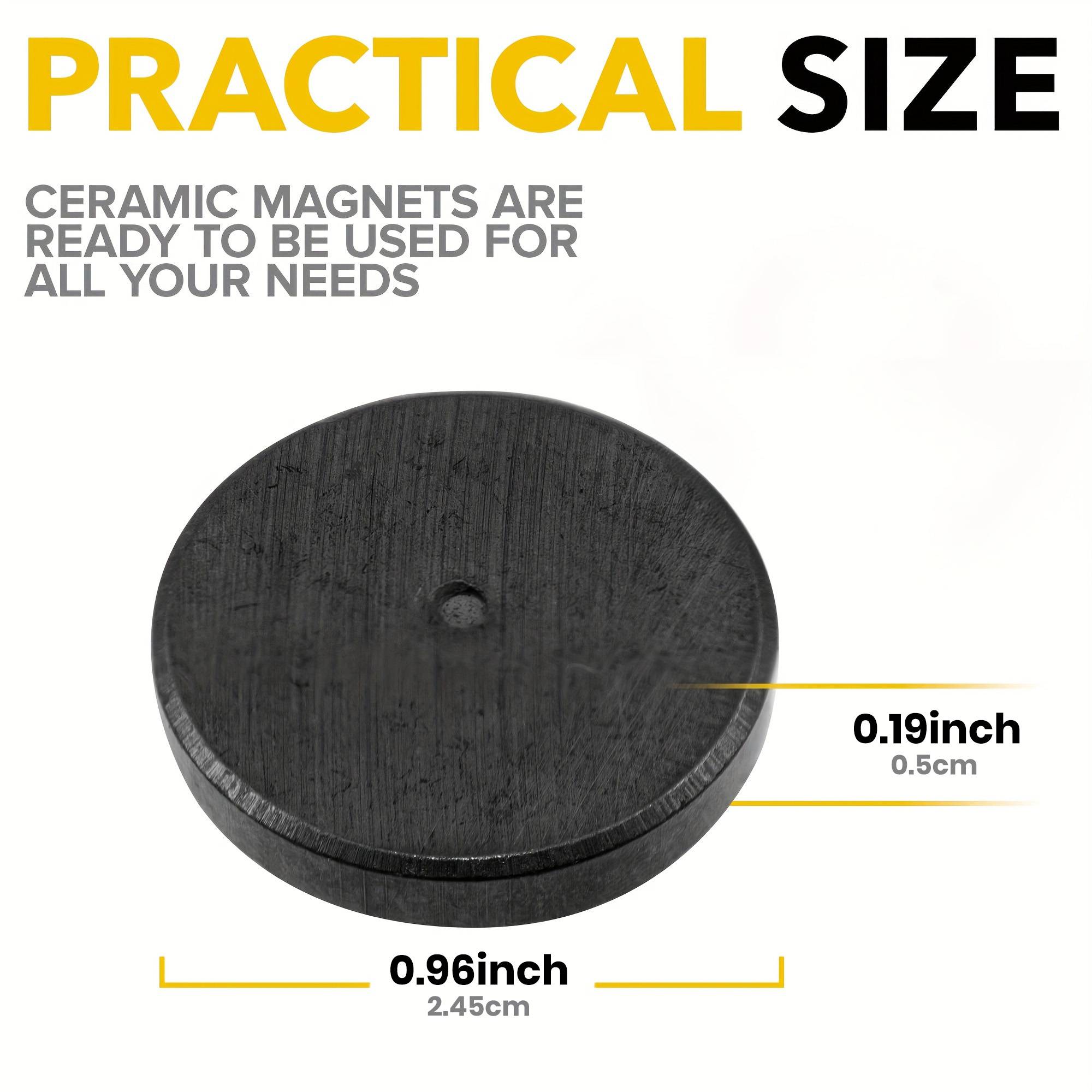 15x3 18x3 18x5 25x5mm imán redondo pequeño negro imán de ferrita para nevera imán redondo para altavoz imán permanente: XXL / Amarillo claro