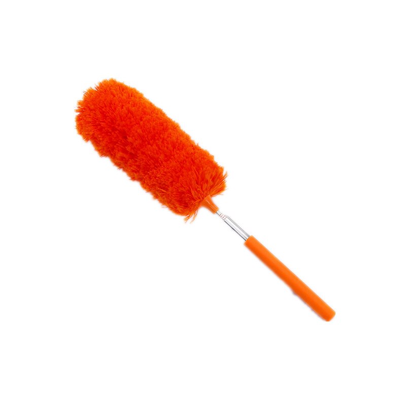 Blød superfiber støv støvsuger udvidelig hånd støv børste til hjemmekontor klimaanlæg bil møbler rengøringsværktøj: Orange