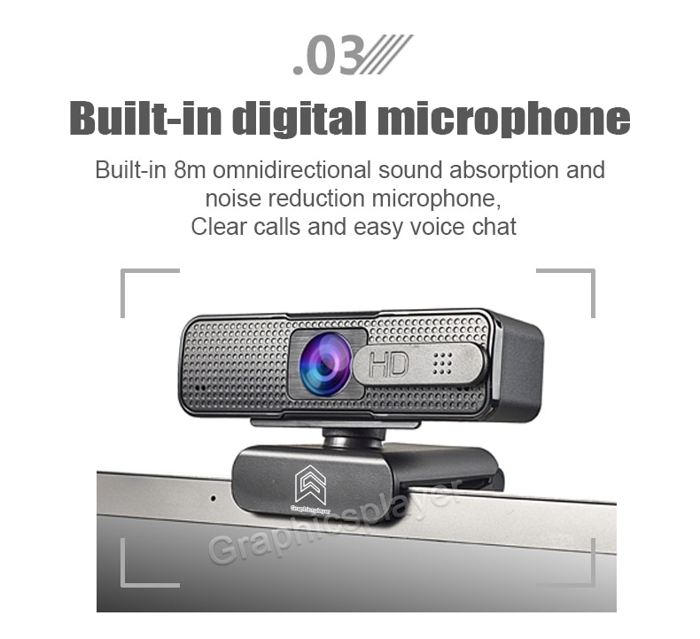 1080P HD webcam auto focus Built-in microphone camera USB for PC notebook 1920*1080P