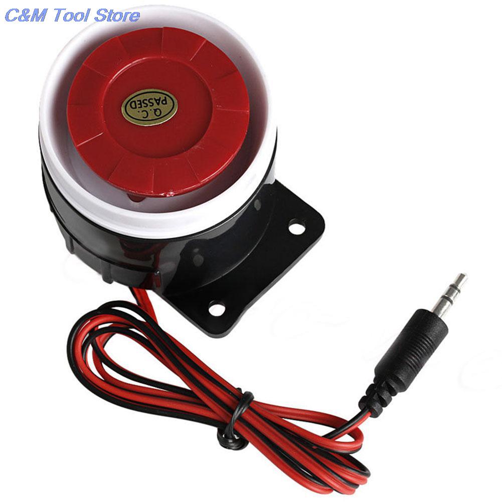 Super Loud Siren Durable Wired Mini Horn Siren For Home Security 120dB Sound Alarm System Compact DC 12V Indoor