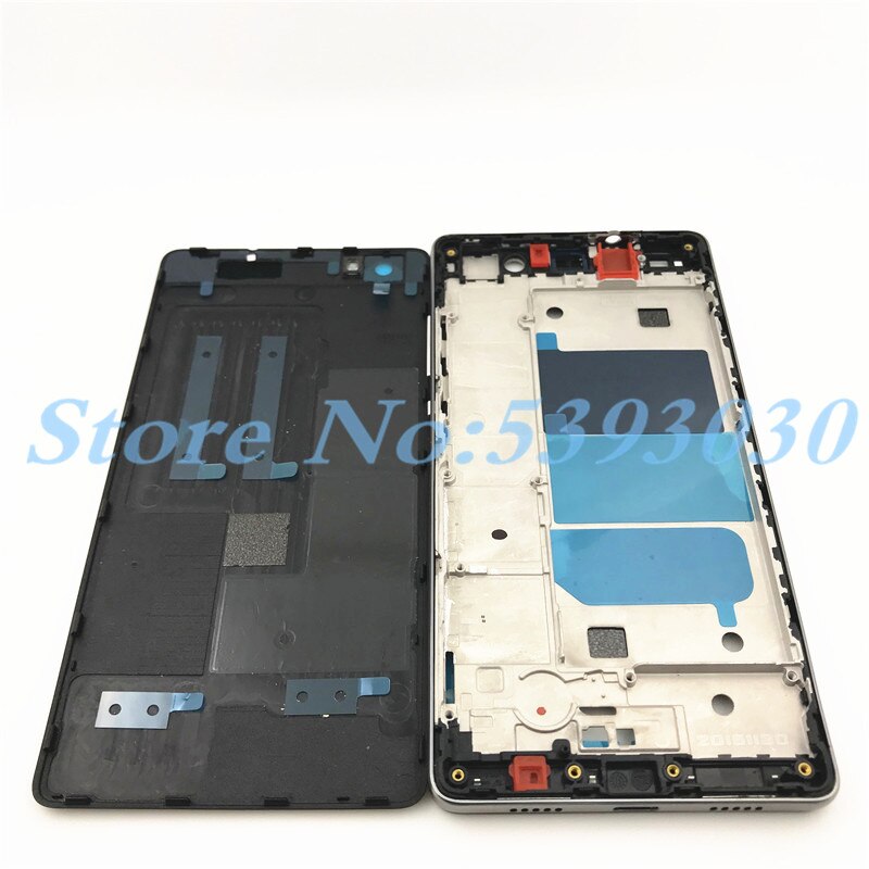 Full Housing Chassis For Huawei P8 Lite LCD Front Frame +Rear Back Battery Cover Housing With Side Button +Camera Lens