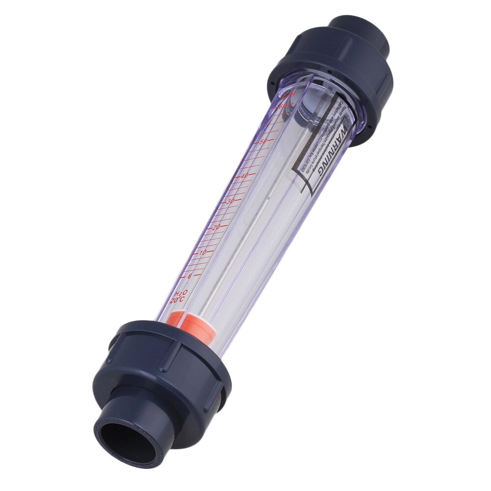 200MM 6-60L/H LZS-15 Plastic Tube Liquid Water Rotameter Flow Meter
