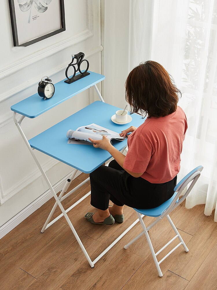 Bureau pliant petit ménage ordinateur table pliable étudiant dortoir écriture apprentissage moderne simple bureaux