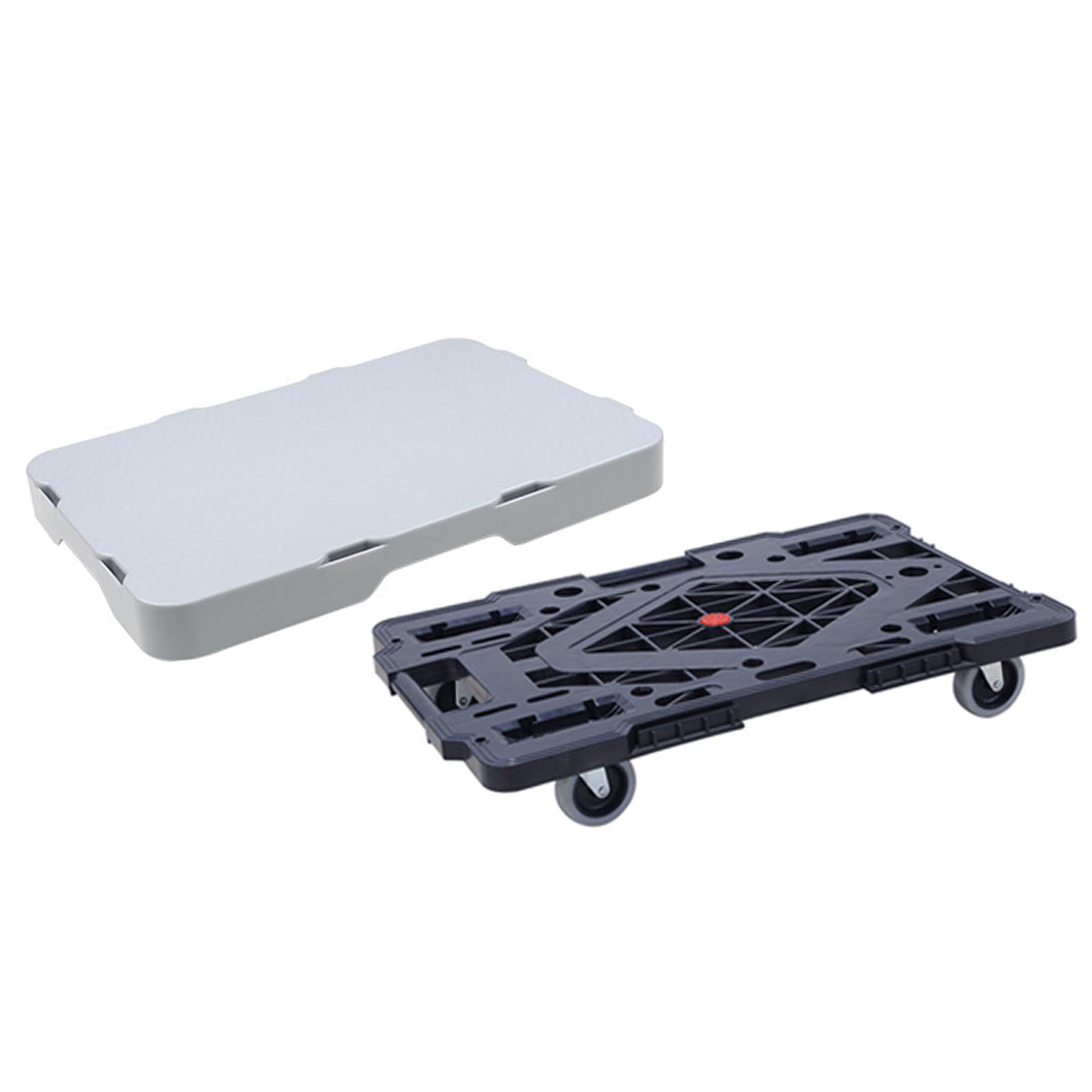 Møbelvogn 360 ° rotationshjul skridsikker håndteringsvogn fire hjul flad vogn til kommode klaver planter sofa picnic