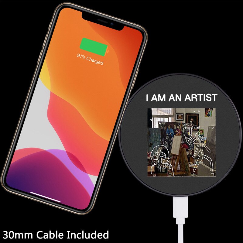 JAMULAR INS-cargador inalámbrico para Iphone 12 11 X, cargador para Airpods, Samsung, Huawei y XIAOMI: Style 4