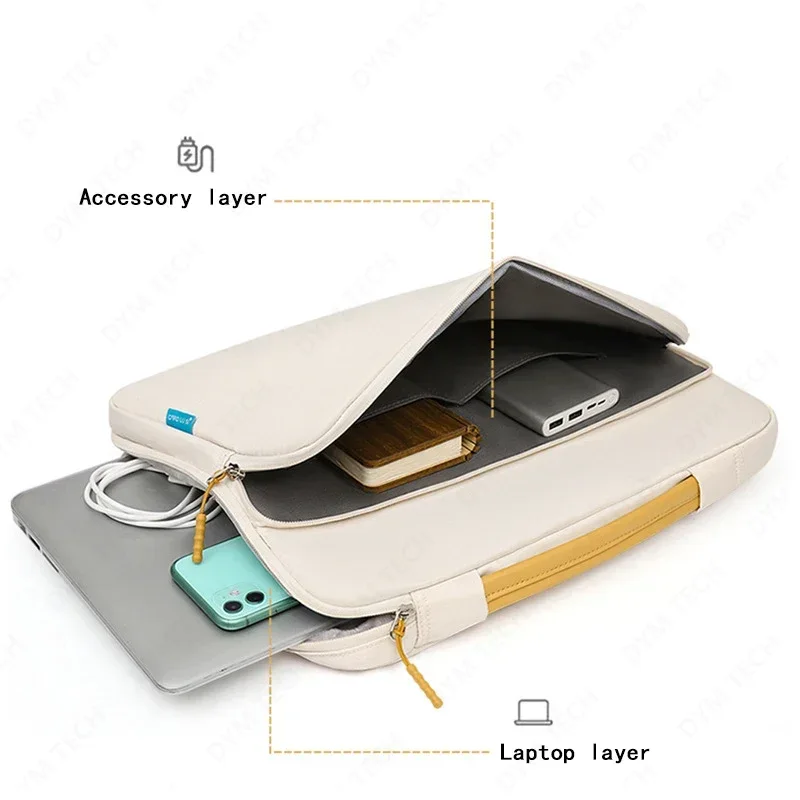 Torba na laptopa etui na notebooka 14 16.1 Cal pokrywa rękawa wodoodporna, odporna na wstrząsy teczka dla Xiaomi Lenovo Dell Macbook Air Pro