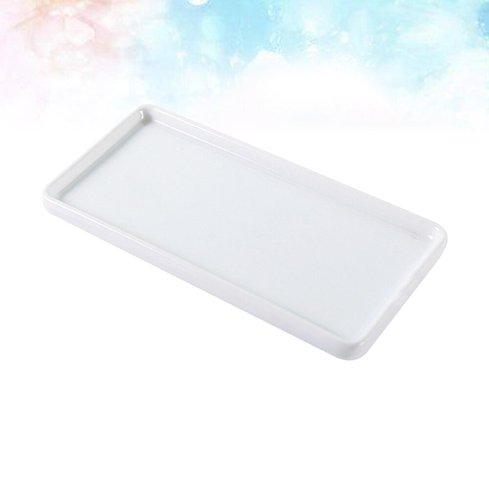 1Pc Porselein Trays Badkamer Keramische Base Opslag Trays Sanitaire Opslag Pallet Delicate Badkamer Benodigdheden Tandenborstel Keramische Ba