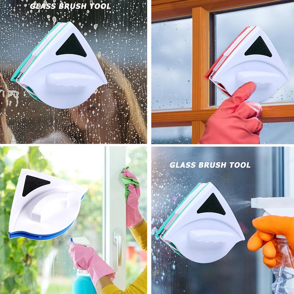 Portable Home Window Wiper Glass Cleaner Tool Double Sided Magnetic Brush Glass Cleaning Brush for Home Window Cleaner