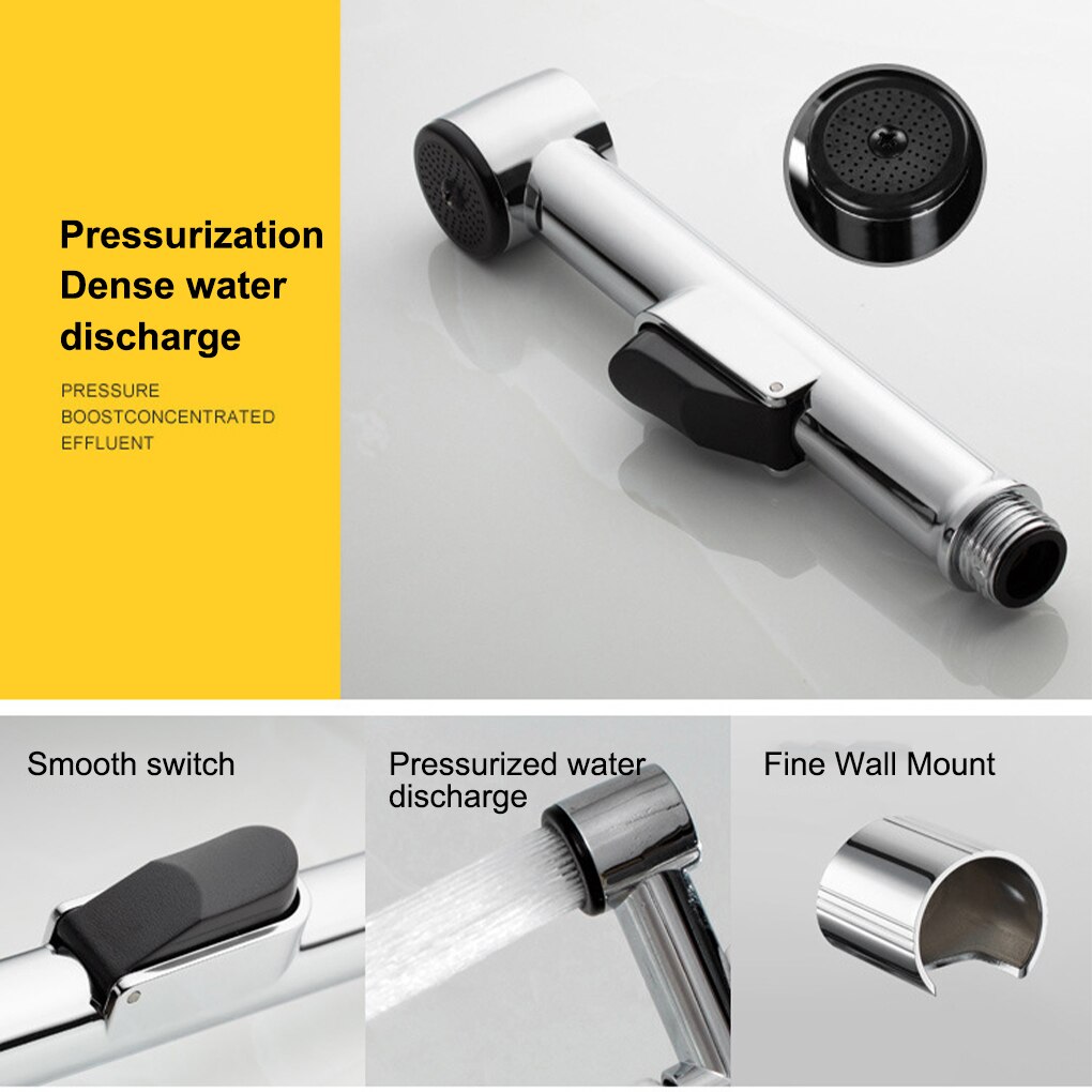 Bidet Sprayer Handheld Bathroom Toilet Cloth Faucet Basin Shower Head Replacement Plastic Water Spraying Type 4
