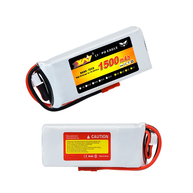 Udskiftning 7.4v 1500 mah 20c genopladeligt lipo batteri til hubsan  h501s h502s h109s h901a sender