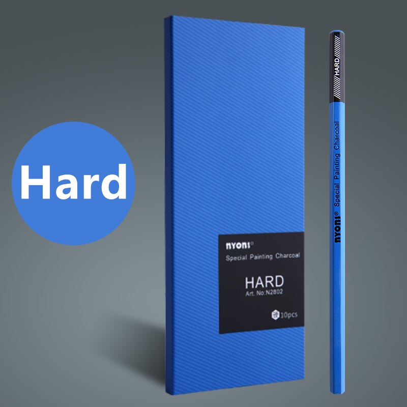 10 sztuk/zestaw szkic ołówek węglowy zestaw N2802 profesjonalny atystyczny narzędzia miękkie średnio twarde 14B materiały malarskie kredki: 1 pudełko Hard