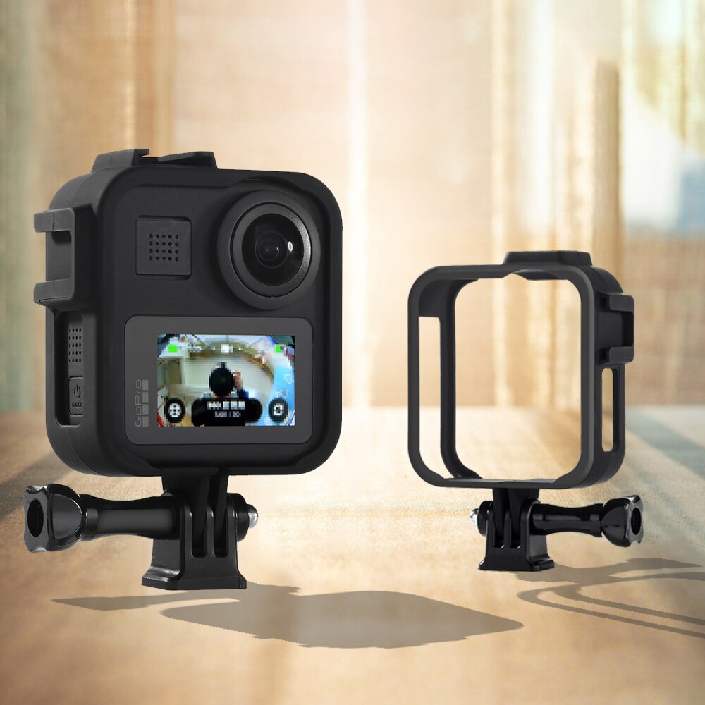 Beskyttelsesramme til gopro max handling sportskamera anti-falle skallbeskytter montere burhus grense tilbehør plast holder