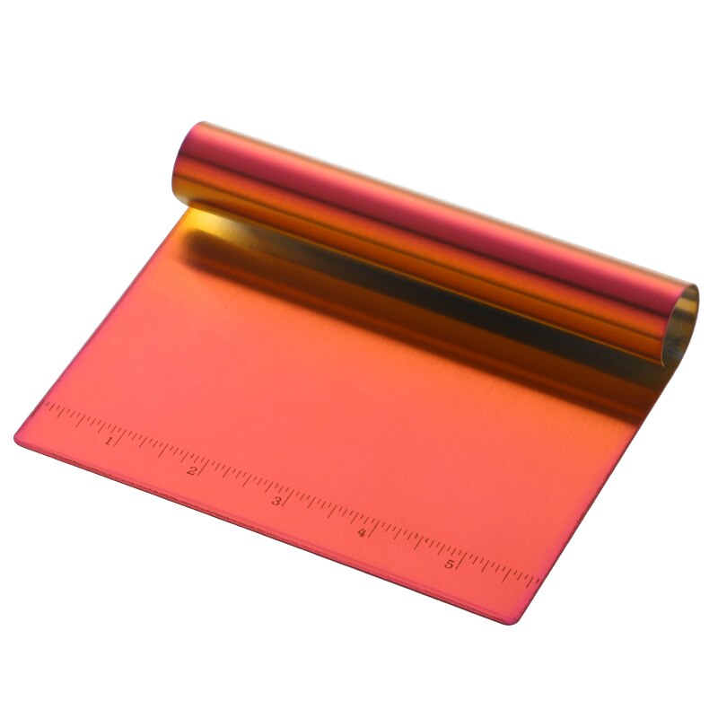 Cortador de masa de acero inoxidable, espátulas de pastelería, utensilios de cocina para cortar pasteles, pan dorado, Pizza, 1/2 Uds.: Rainbow NO.3 / 1pcs