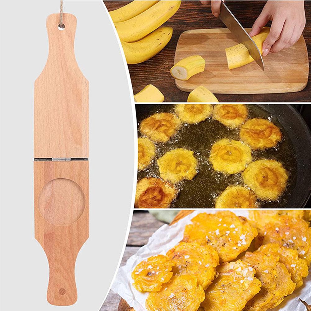 Smasher Maker-Presse en bois Tostonera Plantain avec poignée, réutilisable pour la cuisine, gels de fruits frits, cuisine exécutive, Gad K5V3