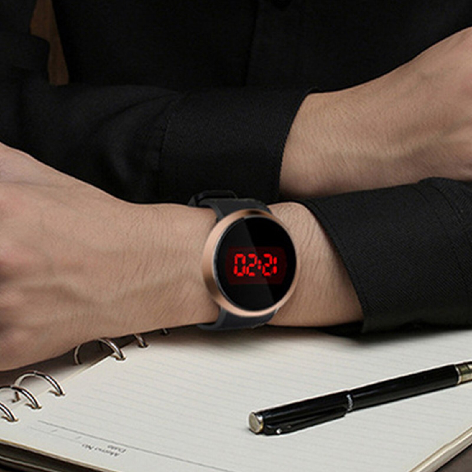 Mode Casual Paar Horloge Unisex Eenvoudige Casual Led Elektronische Touch Screen Digitale Horloge Sport Horloge