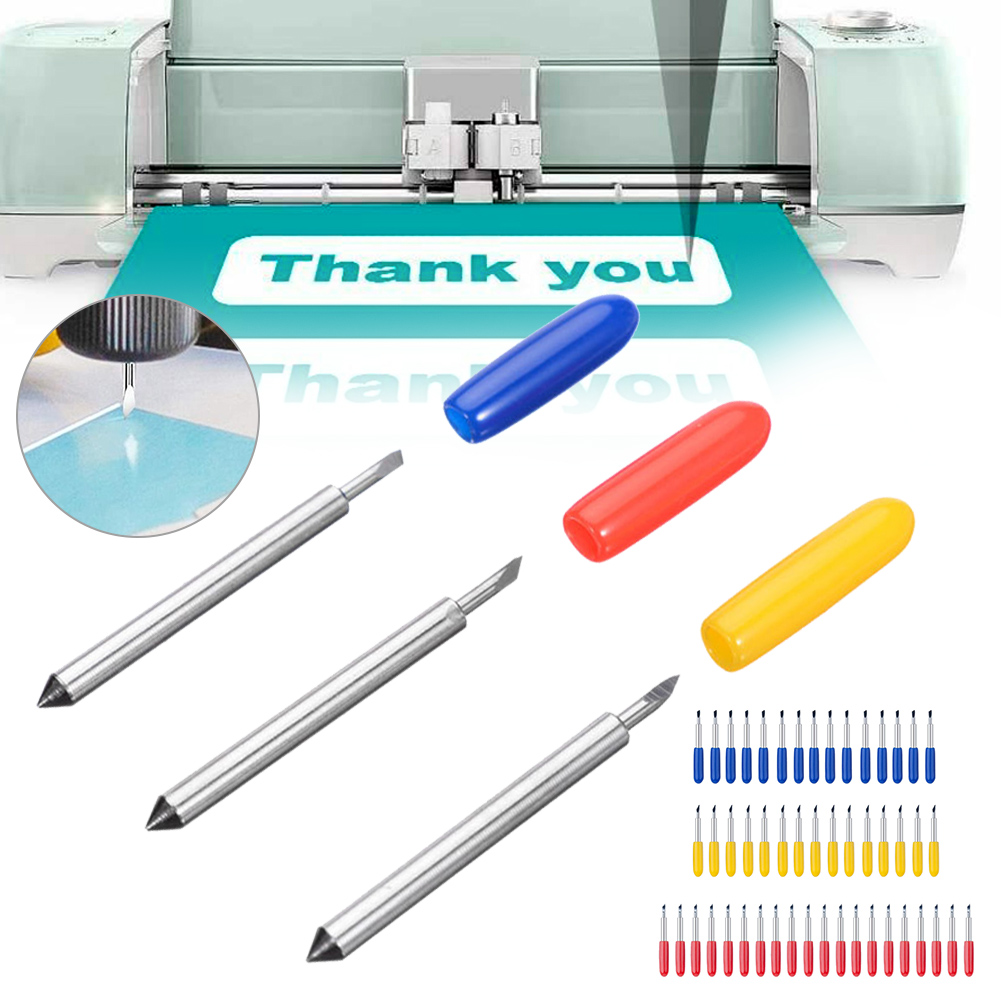 50pc 30/45/60 Degrees Replacement Blades For For Roland Cricut Plotter Blade Knife Cutter Blades For Power Tools Cutting Plotter