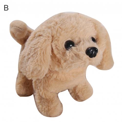 Electric Plush Simulation Teddy Corgi Dog Rabbit Tail Wagging Ass Shaking Scream Toy Ornaments: B