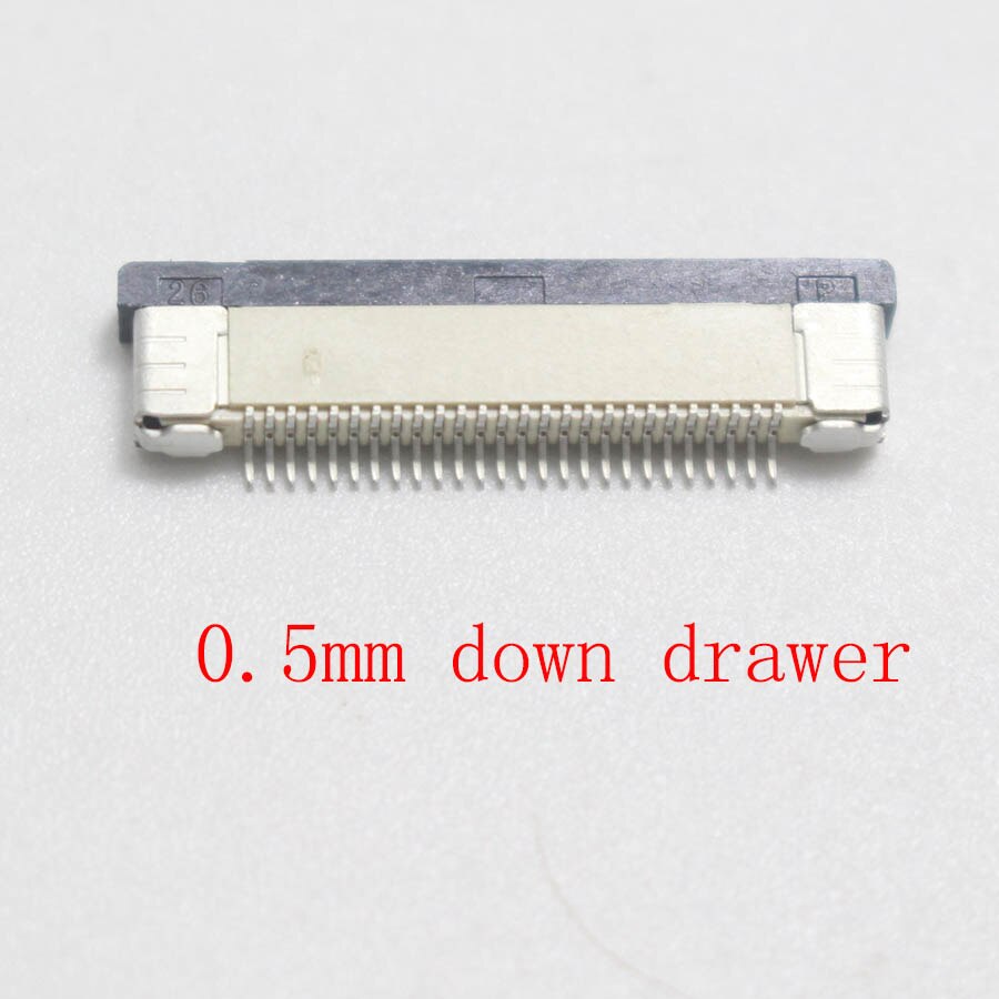 5pcs 0.5MM / 1.0mm 26P Clamshell Drawer Up Down FPC Connector socket for 26Pin Type A B FFC Cable